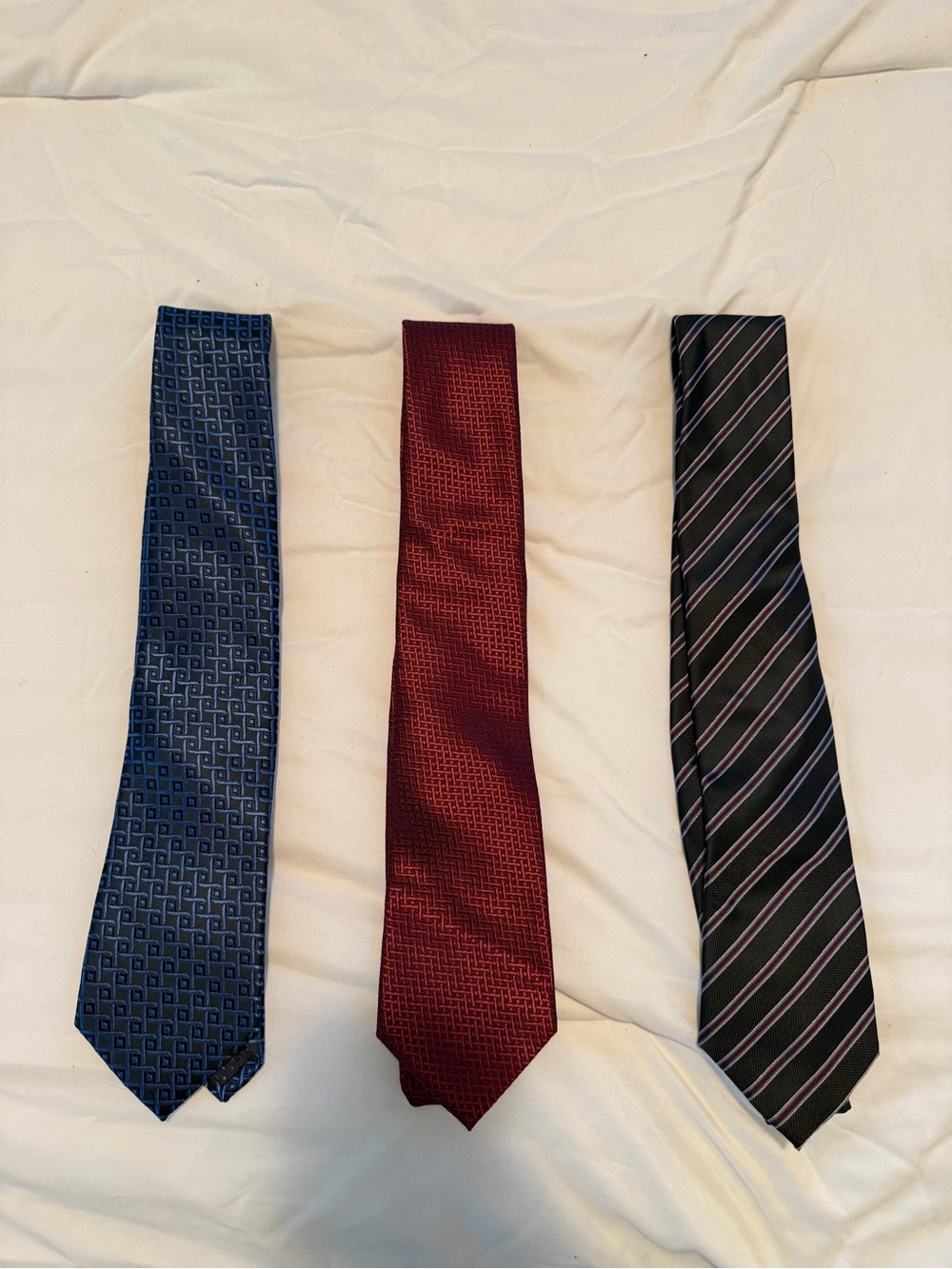 Classic Men's Textured Tie - 3 Pack